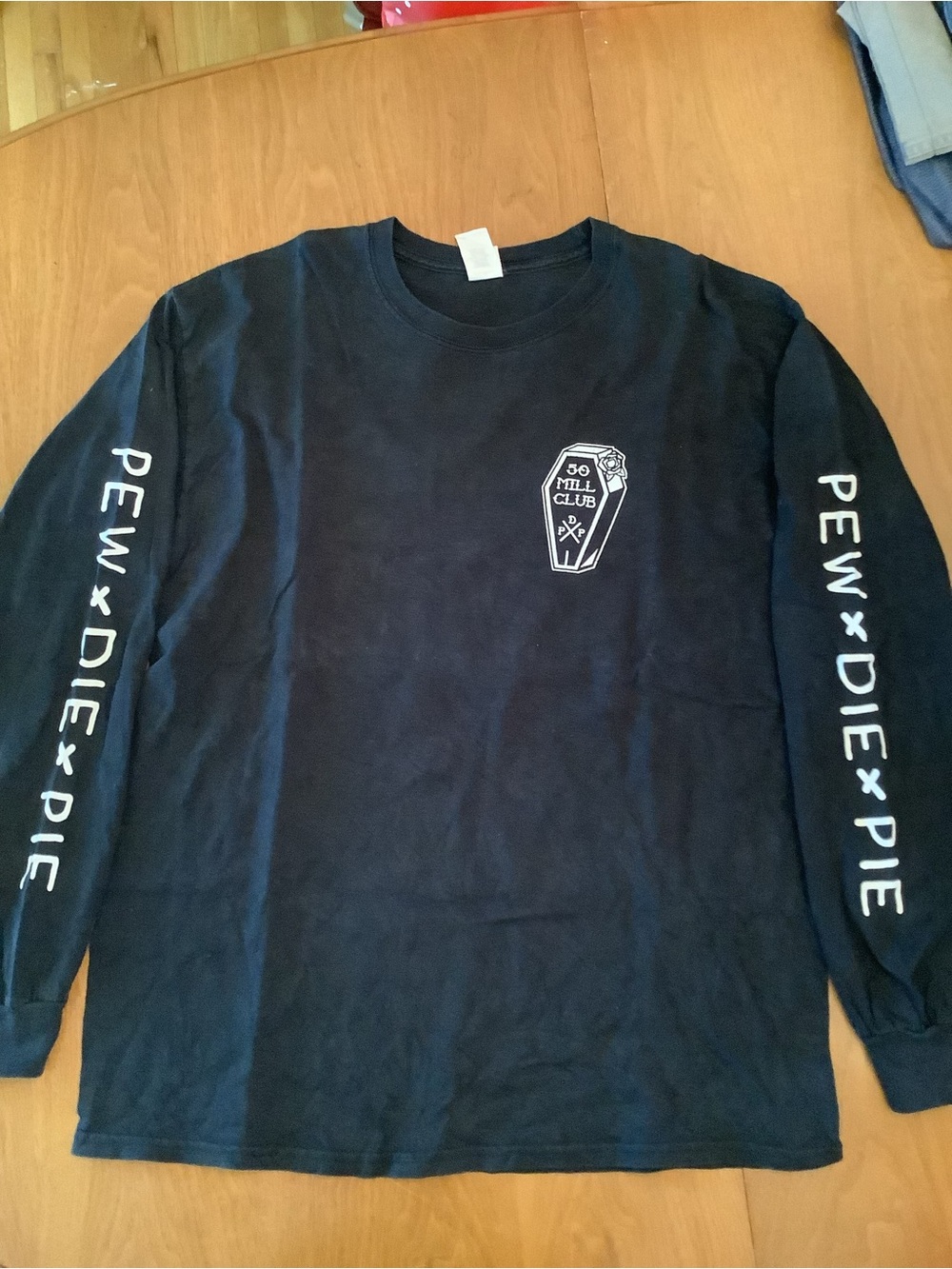 Pew Die Pie Merch Black Long-Sleeve Graphic Tee